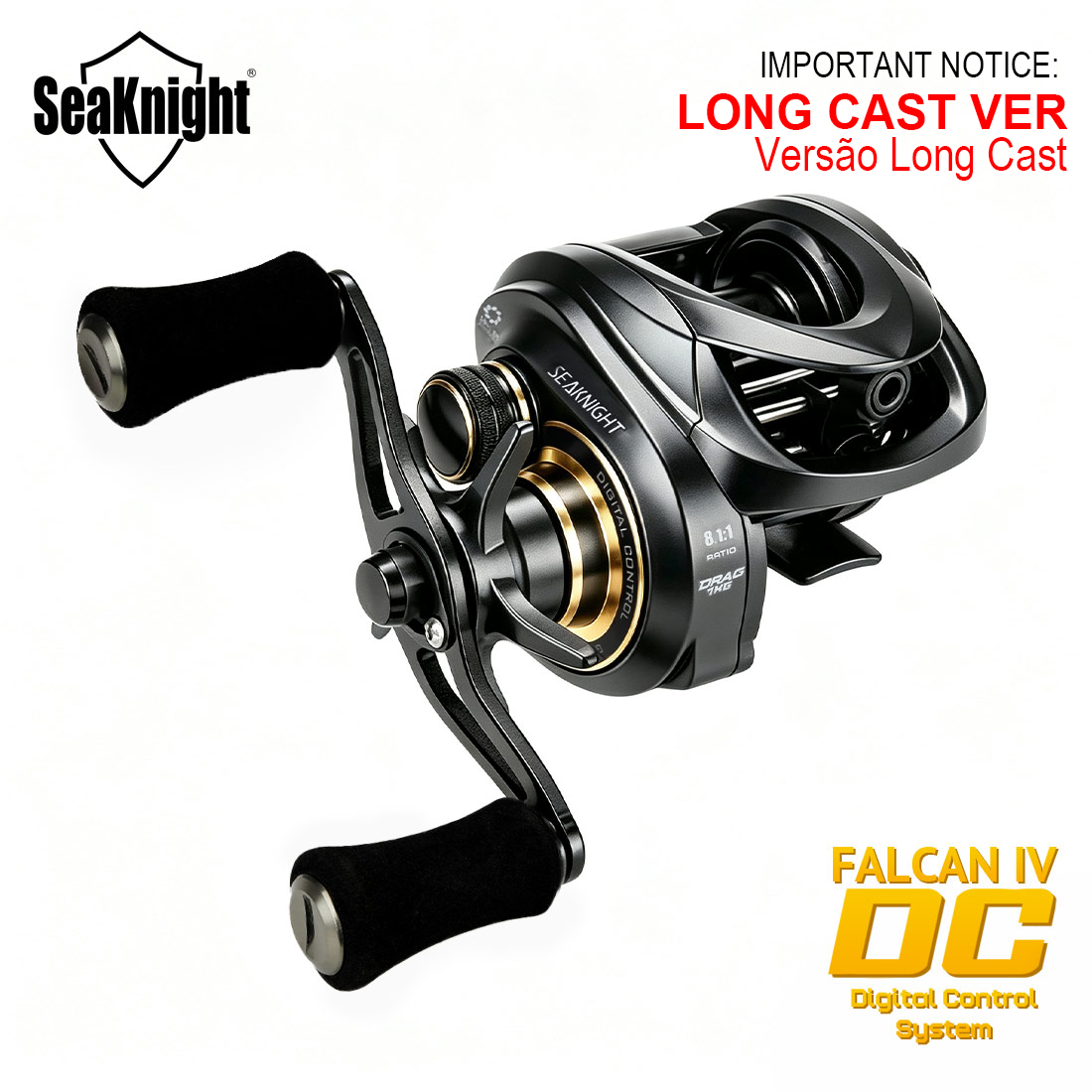 SeaKnight Brand FALCAN IV DC 8 - đánh giá và giá Ice Fishing Reel