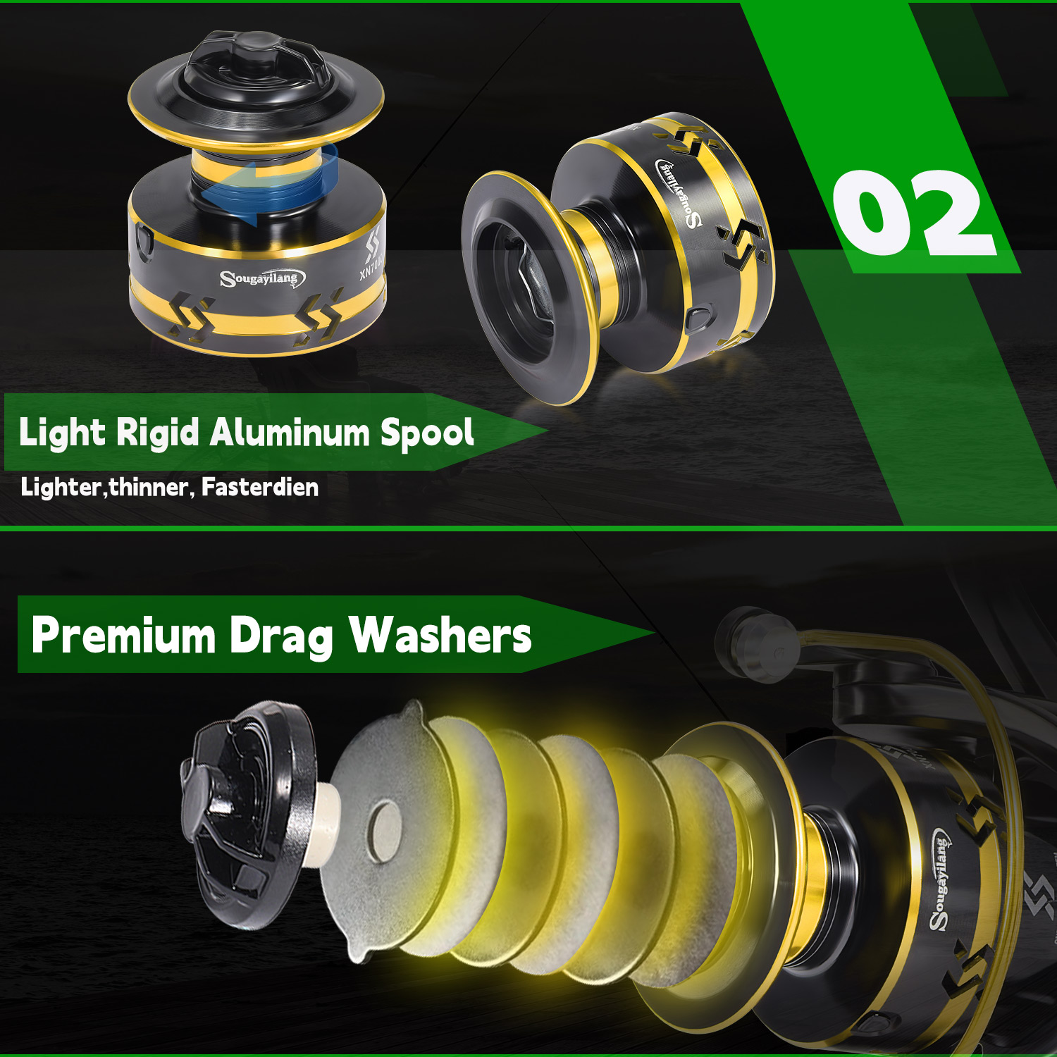 Sougayialng spinning fishing r - đánh giá và giá Conventional Reel